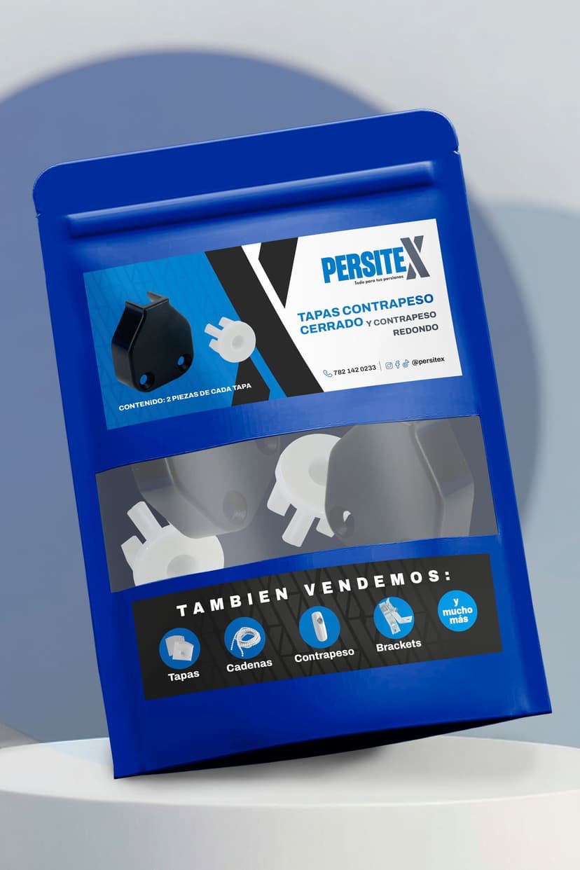 Tapas Contrapeso Cerrado y Redondo